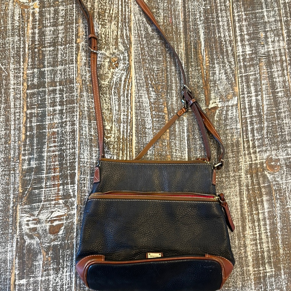 Dooney & Bourke Black and Brown Purse